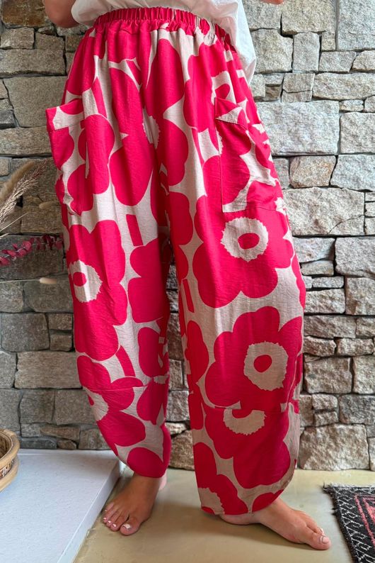 Carnaby Shelby Barrel Pant Ruby & Tan